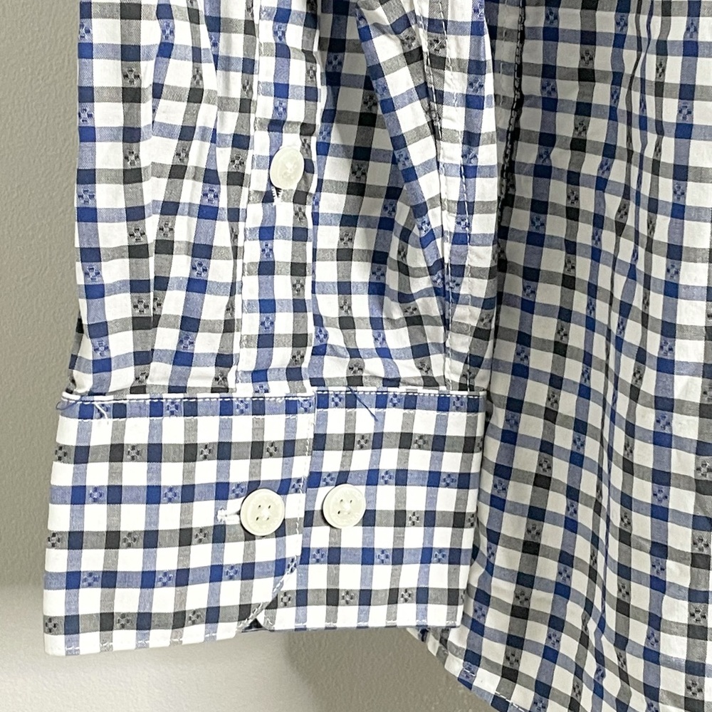 PENGUIN Heritage Slim Fit Plaid Dress Shirt - Picture 8 of 8